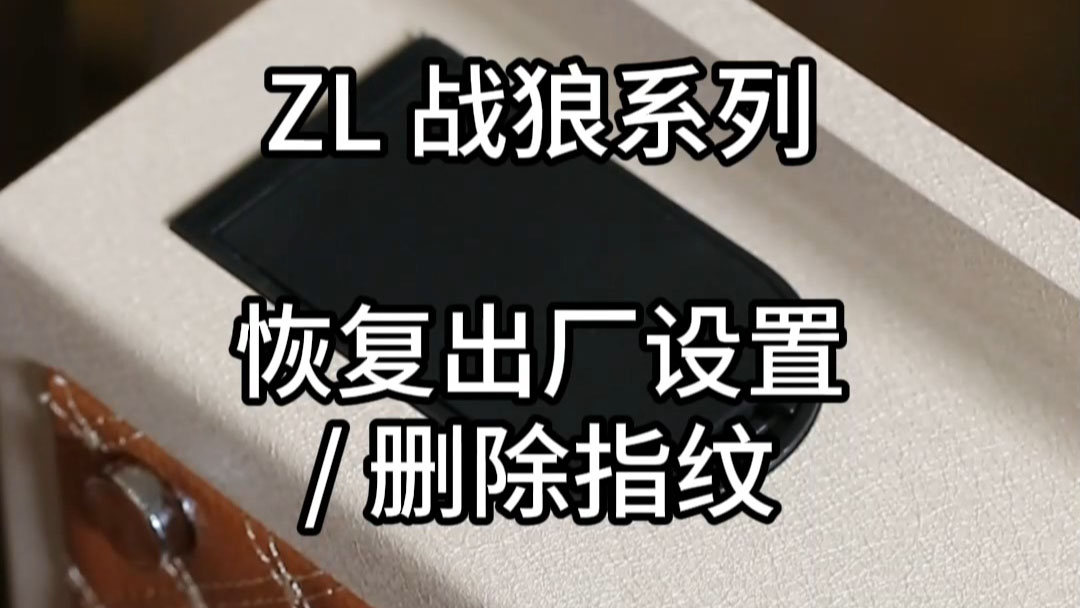 ZL战狼恢复出厂设置